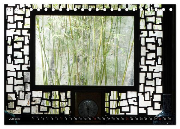 Produktbild: Im chinesischen Garten (Tischkalender 2026 DIN A5 quer), CALVENDO Monatskalender