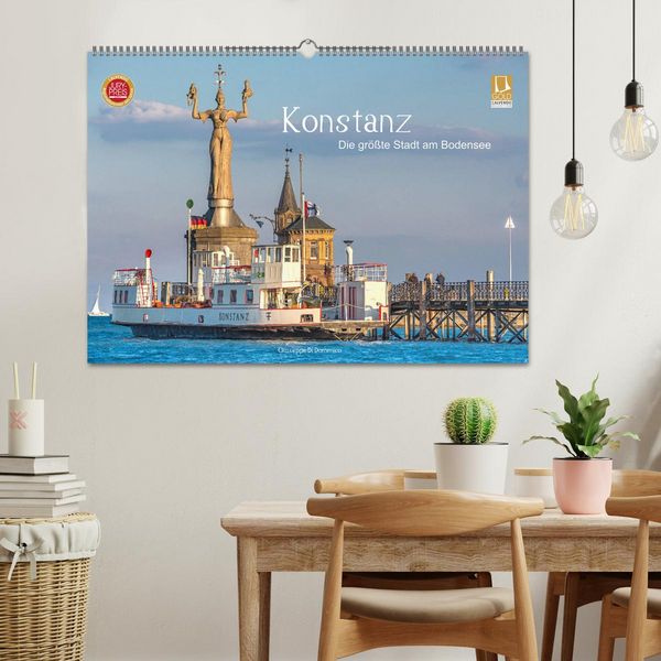 Produktbild: Konstanz - die gr&ouml;&szlig;te Stadt am Bodensee (Wandkalender 2026 DIN A2 quer), CALVENDO Monatskalender