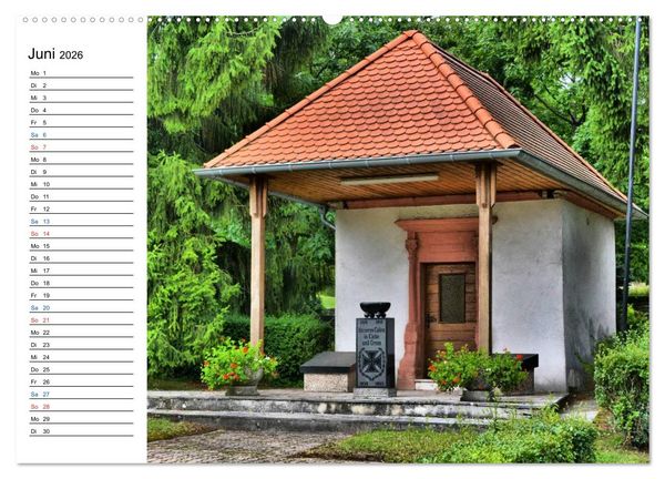 Produktbild: Sa(ar)krale Baukunst - Kapellen im Saarland (hochwertiger Premium Wandkalender 2026 DIN A2 quer), Kunstdruck in Hochglanz