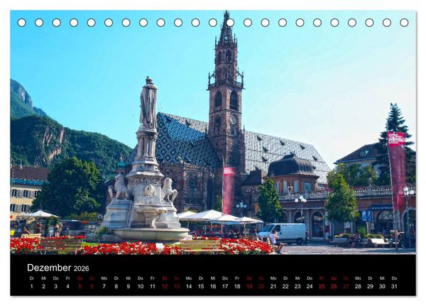 Produktbild: Bozen 2026 (Tischkalender 2026 DIN A5 quer), CALVENDO Monatskalender