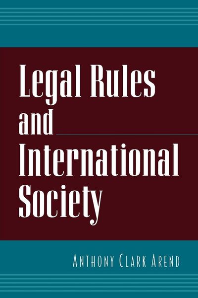 Produktbild: Legal Rules and International Society