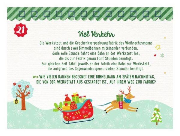 Produktbild: 24 knifflig-gute Weihnachtsr&auml;tsel
