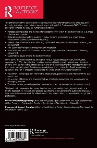 Produktbild: Routledge Handbook of Smart Built Environment