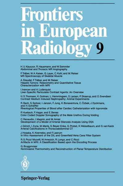 Produktbild: Frontiers in European Radiology
