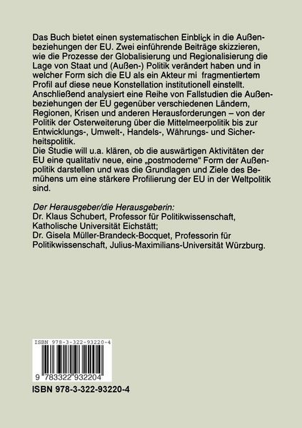 Produktbild: Die Europ&auml;ische Union als Akteur der Weltpolitik