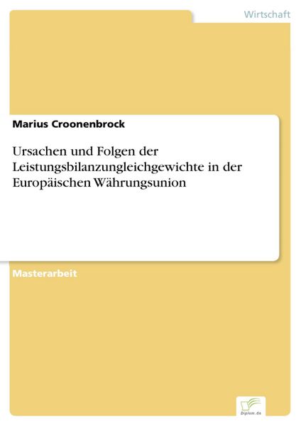 Produktbild: Ursachen und Folgen der Leistungsbilanzungleichgewichte in der Europ&auml;ischen W&auml;hrungsunion