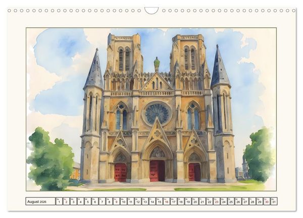 Produktbild: Reise durch die Normandie (Wandkalender 2026 DIN A3 quer), CALVENDO Monatskalender