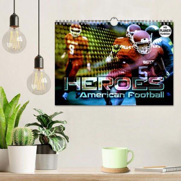 Produktbild: HEROES - American Football (Wandkalender 2026 DIN A4 quer), CALVENDO Monatskalender