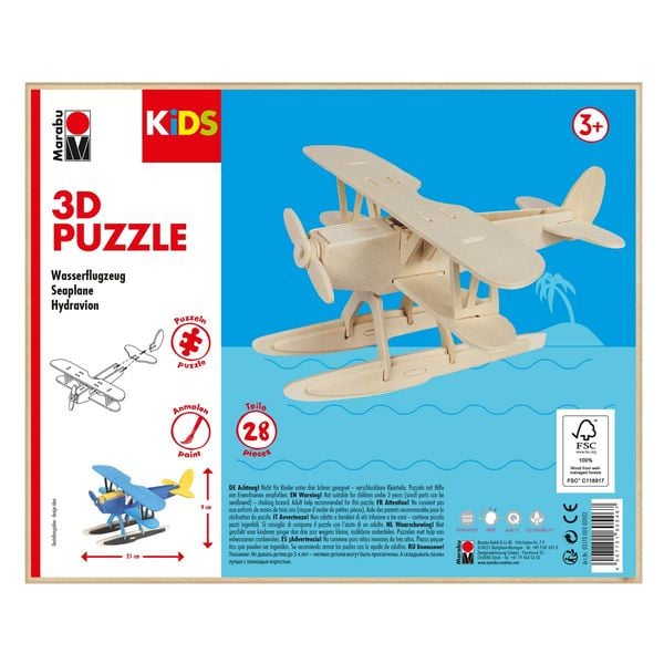 Marabu KiDS 3D Puzzle Wasserflugzeug