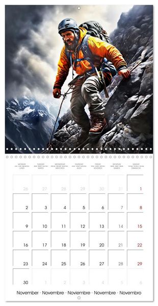 Produktbild: Mountaineers - Extreme mountaineering (Wall Calendar 2026 12 &times; 12 Inch) CALVENDO 12 Month Wall Calendar