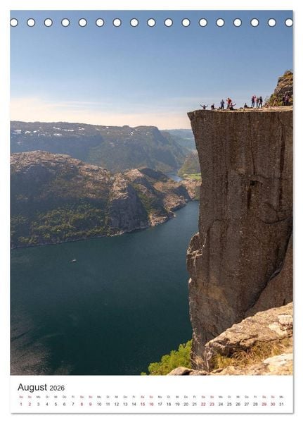 Produktbild: Norwegen - Perle des Nordens (Tischkalender 2026 DIN A5 hoch), CALVENDO Monatskalender