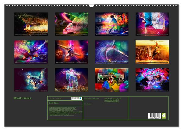 Produktbild: Break Dance (Wandkalender 2026 DIN A2 quer), CALVENDO Monatskalender