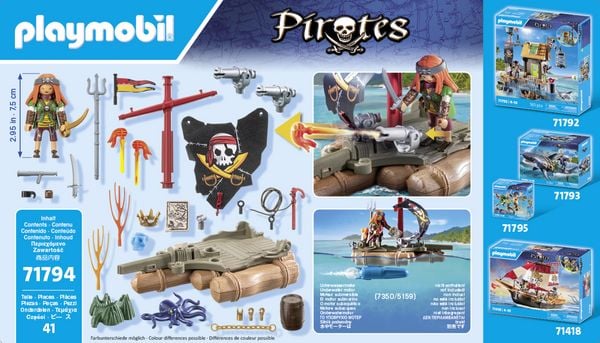 Produktbild: PLAYMOBIL 71794 Schatzbergung auf Piratenfloss