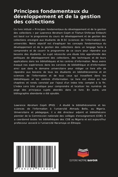 Produktbild: Principes fondamentaux du d&eacute;veloppement et de la gestion des collections