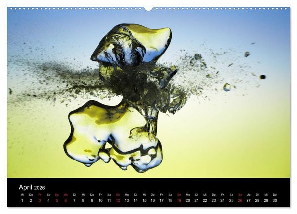 Produktbild: Ballistik Highspeed Fotos (hochwertiger Premium Wandkalender 2026 DIN A2 quer), Kunstdruck in Hochglanz