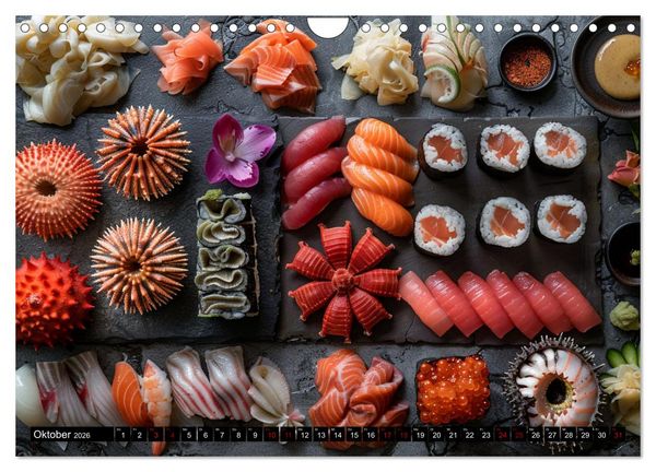 Produktbild: Sushi Zauber (Wandkalender 2026 DIN A4 quer), CALVENDO Monatskalender