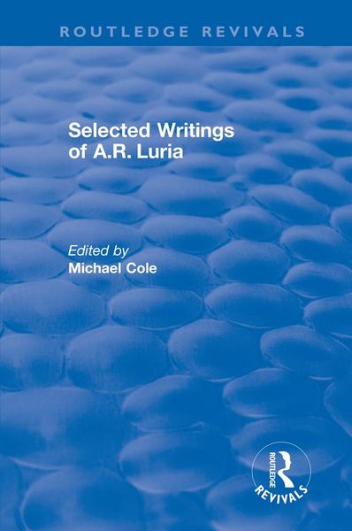 Produktbild: Selected Writings of A.R. Luria