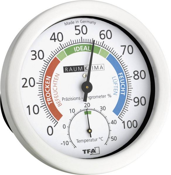 Produktbild: TFA Dostmann 45.2028 Thermo-/Hygrometer Wei&szlig; 45.2028