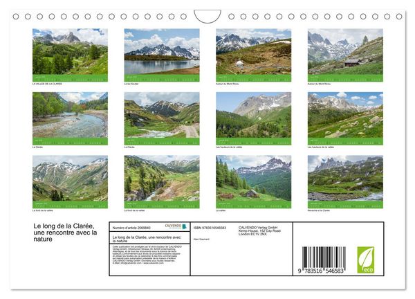 Produktbild: Le long de la Clar&eacute;e, une rencontre avec la nature (Calendrier mural 2026 DIN A4 vertical), CALVENDO calendrier mensuel