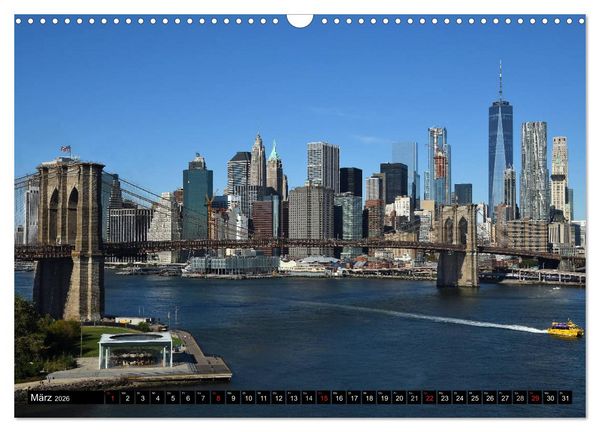 Produktbild: New York City - Zwischen Hudson und East River (Wandkalender 2026 DIN A3 quer), CALVENDO Monatskalender