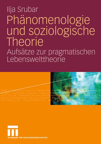 Produktbild: Ph&auml;nomenologie und soziologische Theorie