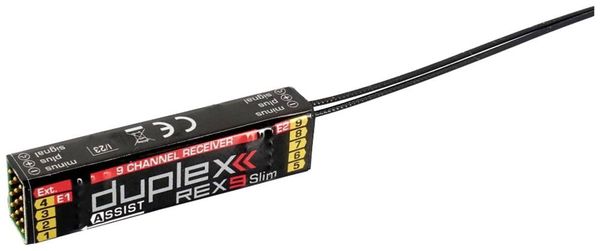 Jeti DUPLEX REX 9 Slim Assist 9-Kanal Empfänger 2,4GHz