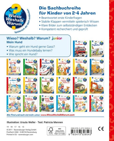 Produktbild: Mein Hund / Wieso? Weshalb? Warum? Junior Bd. 41