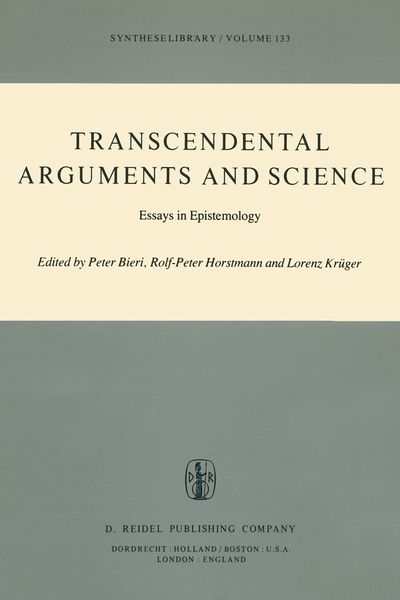 Produktbild: Transcendental Arguments and Science