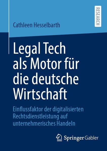 Produktbild: Legal Tech als Motor f&uuml;r die deutsche Wirtschaft