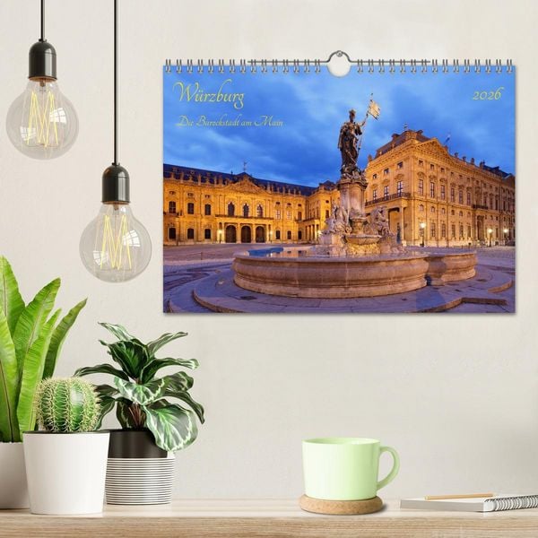 Produktbild: W&uuml;rzburg Die Barockstadt am Main (Wandkalender 2026 DIN A4 quer), CALVENDO Monatskalender