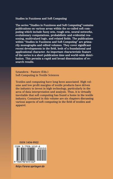 Produktbild: Soft Computing in Textile Sciences