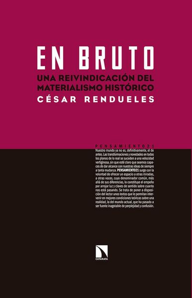 Produktbild: En bruto : una reivindicaci&oacute;n del materialismo hist&oacute;rico