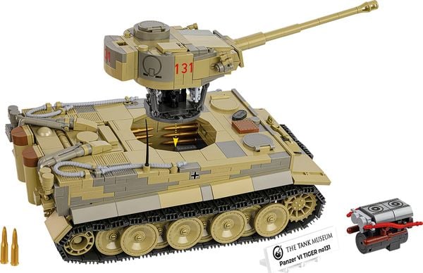 Produktbild: COBI Historical Collection 2588 - Panzer VI Tiger no131, WWII, Bausatz 1:28, 1275 Klemmbausteine