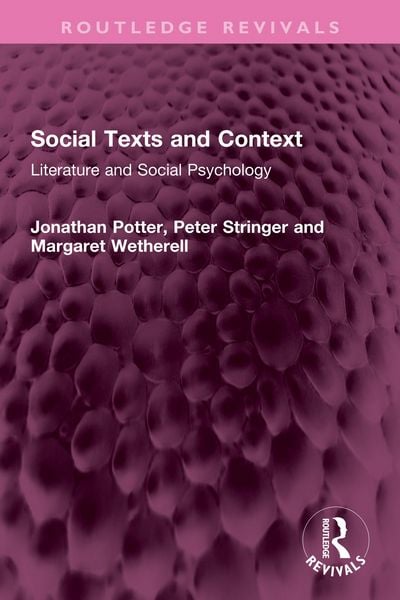Produktbild: Social Texts and Context