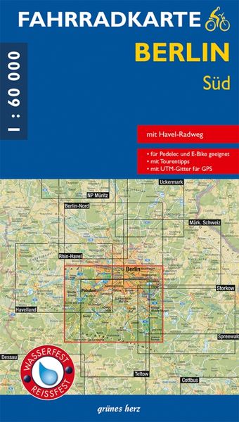 Produktbild: Fahrradkarte Berlin S&uuml;d 1:60.000