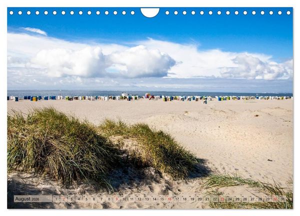 Produktbild: Norddeich Spaziergang vom Hafen bis zum Strand (Wandkalender 2026 DIN A4 quer), CALVENDO Monatskalender