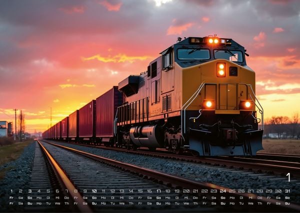 Produktbild: Eisenbahn - faszinierende Bahnwelt - 2027 - Kalender DIN A3