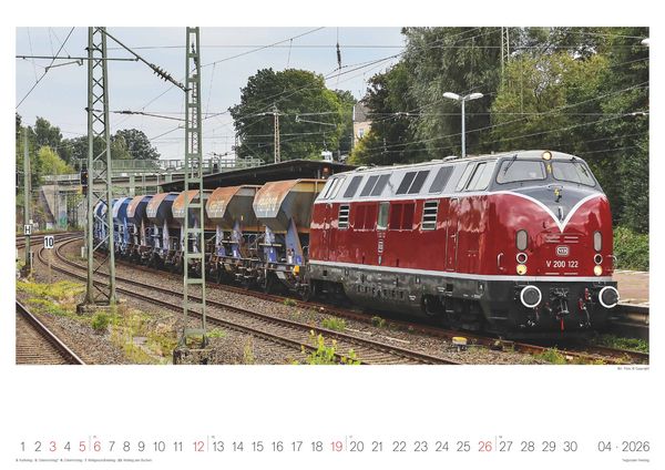 Produktbild: Eisenbahn-Nostalgie - Wandkalender im Format 42 x 29,7