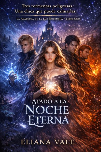 Produktbild: ATADO A LA NOCHE ETERNA (The Midnight Light Academy, #1)