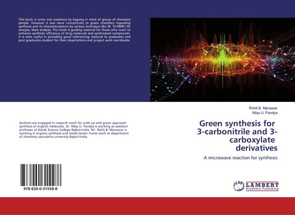 Produktbild: Green synthesis for 3-carbonitrile and 3-carboxylate derivatives