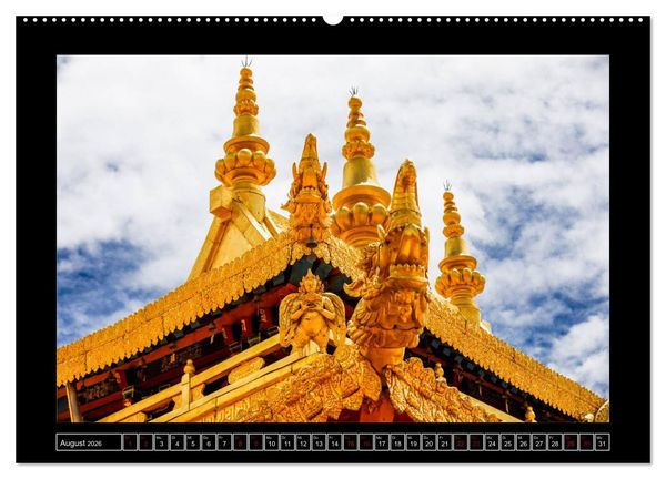 Produktbild: Eine Rundreise durch Tibet (hochwertiger Premium Wandkalender 2026 DIN A2 quer), Kunstdruck in Hochglanz