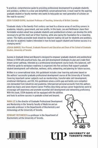 Produktbild: Lee, N: Success in Graduate School and Beyond
