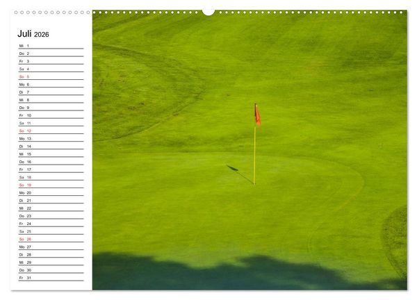 Produktbild: Abenteuer Golfspielen. Impressionen (hochwertiger Premium Wandkalender 2026 DIN A2 quer), Kunstdruck in Hochglanz