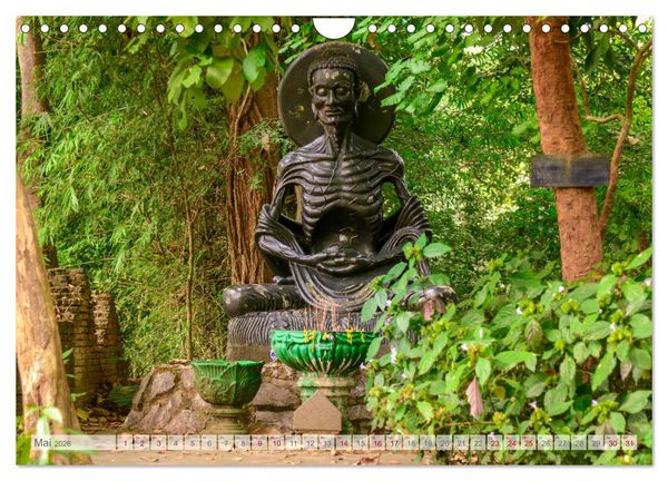 Produktbild: BUDDHA - Buddhistische Tempel in Nordthailand (Wandkalender 2026 DIN A4 quer), CALVENDO Monatskalender