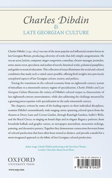 Produktbild: Charles Dibdin and Late Georgian Culture