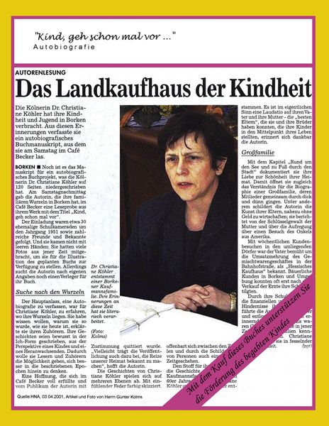 Produktbild: Kind, geh schon mal vor...