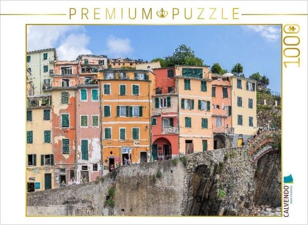 CALVENDO Puzzle Riomaggiore, Cinque Terre, Italien | 1000 Teile Lege-Größe 64x48cm Foto-Puzzle für glückliche Stunden