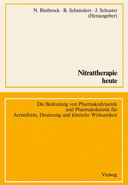 Produktbild: Nitrattherapie heute