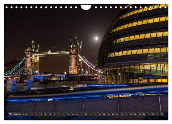 Produktbild: London Light (Wandkalender 2026 DIN A4 quer), CALVENDO Monatskalender
