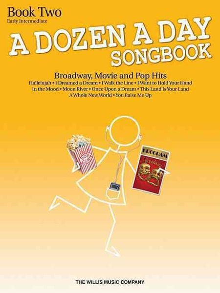 Produktbild: A Dozen a Day Songbook: Book 2 (Book Only) - Early Intermediate Piano Sheet Music Broadway Movie Pop and Classic Songs Arranged by Carolyn Miller Companion Repertoire for Piano Lessons